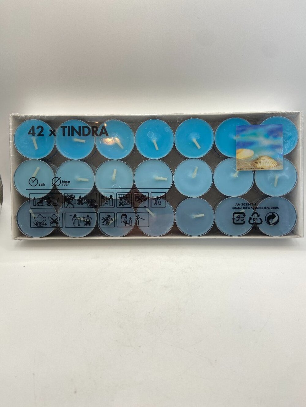 IKEA Tindra Scented Tealight Candles (Set of 42) – Blue Hues